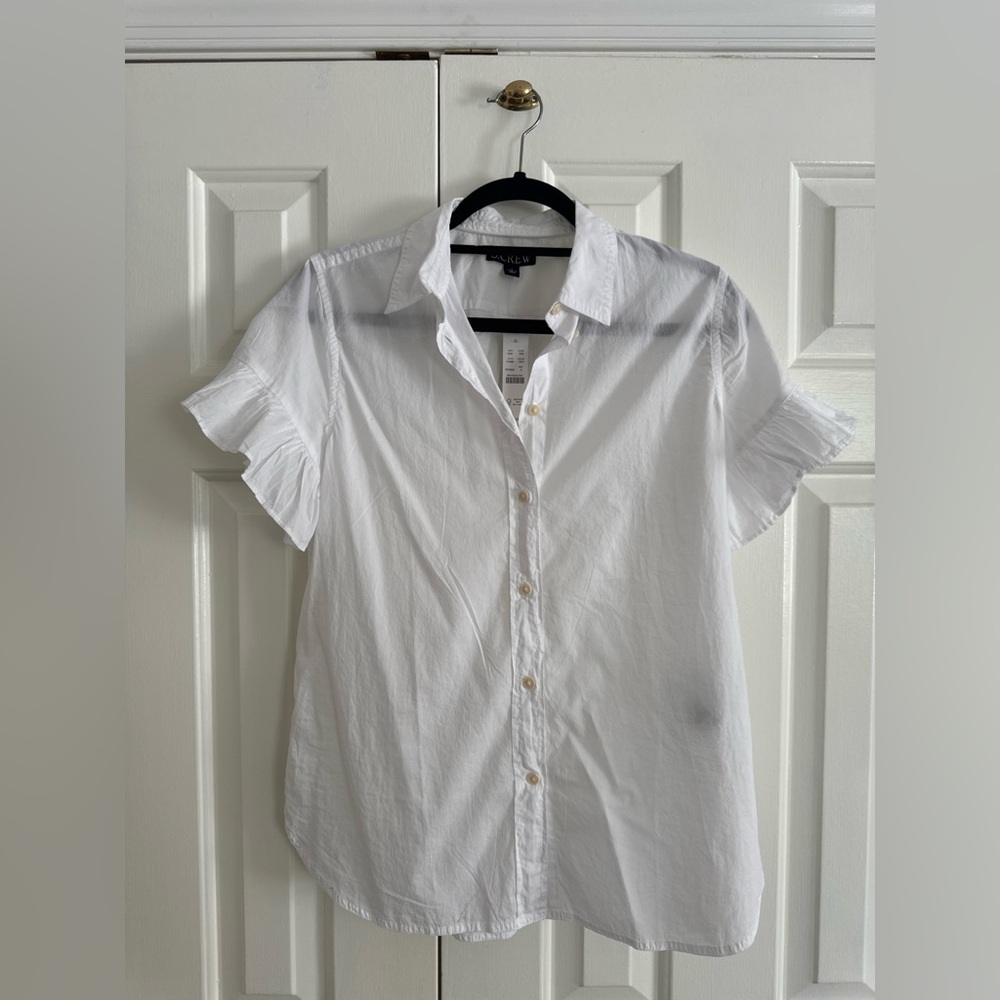 J. Crew Crisp White Button-Up Shirt